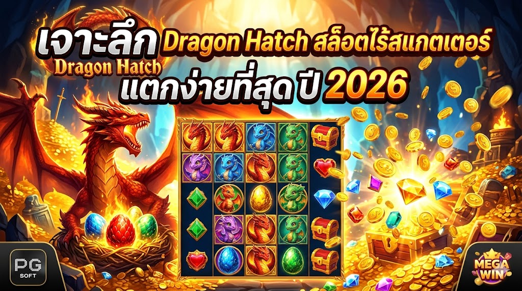 เจาะลึก Dragon Hatch สล็อตไร้สแกตเตอร์ แตกง่ายที่สุด ปี 2026