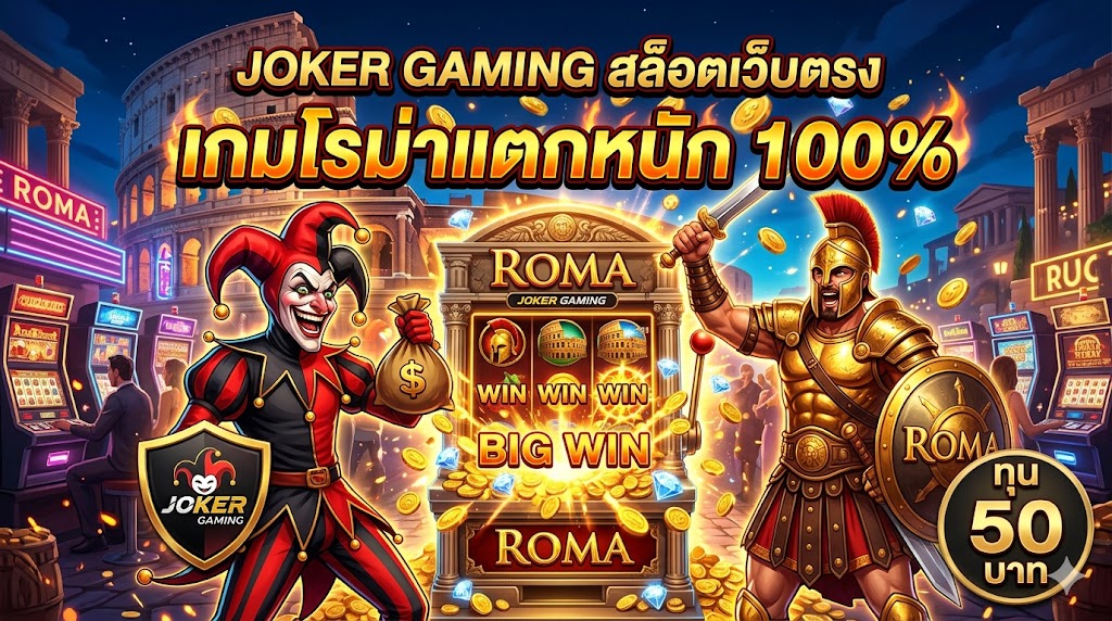 Joker Gaming สล็อตเว็บตรง เกมโรม่าแตกหนัก 100% ทุน 50 บาท