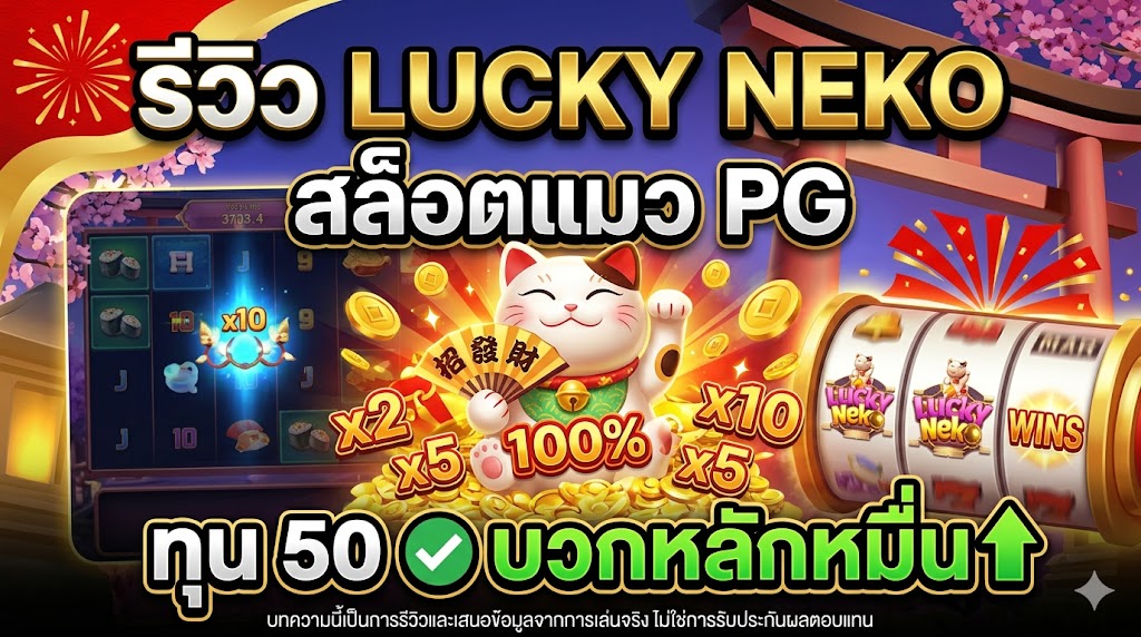 Lucky Neko คืออะไร? 3 สูตรปั่นสล็อตแมว แตกหนัก 100%