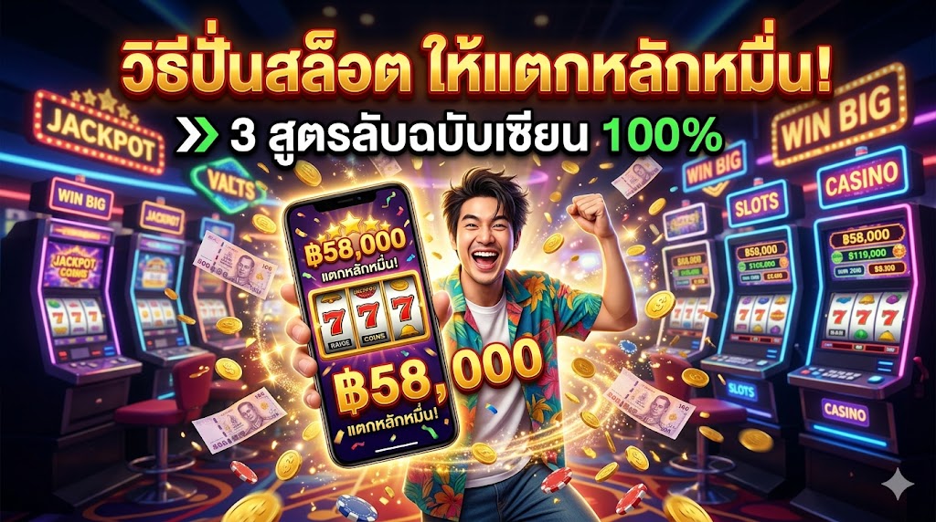 วิธีปั่นสล็อต ให้แตกหลักหมื่น! 3 สูตรลับฉบับเซียน 100%
