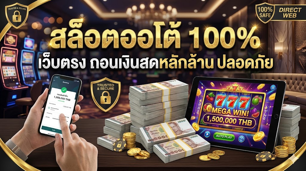 สล็อตออโต้ 100% เว็บตรง ถอนเงินสดหลักล้าน ปลอดภัย