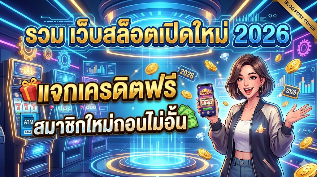 รวม เว็บสล็อตเปิดใหม่ 2026 แจกเครดิตฟรี สมาชิกใหม่ถอนไม่อั้น