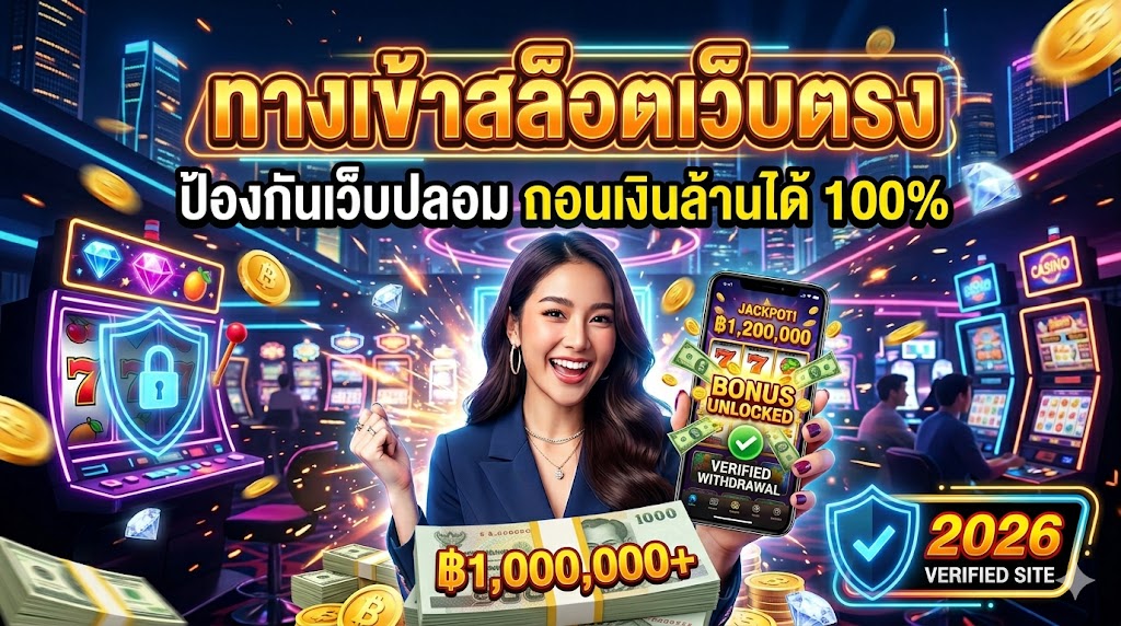 ทางเข้า สล็อตเว็บตรง ป้องกันเว็บปลอม ถอนเงินล้านได้ 100%