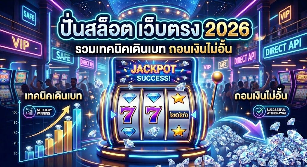 ปั่นสล็อต เว็บตรง 2026 รวมเทคนิคเดินเบท ถอนเงินไม่อั้น