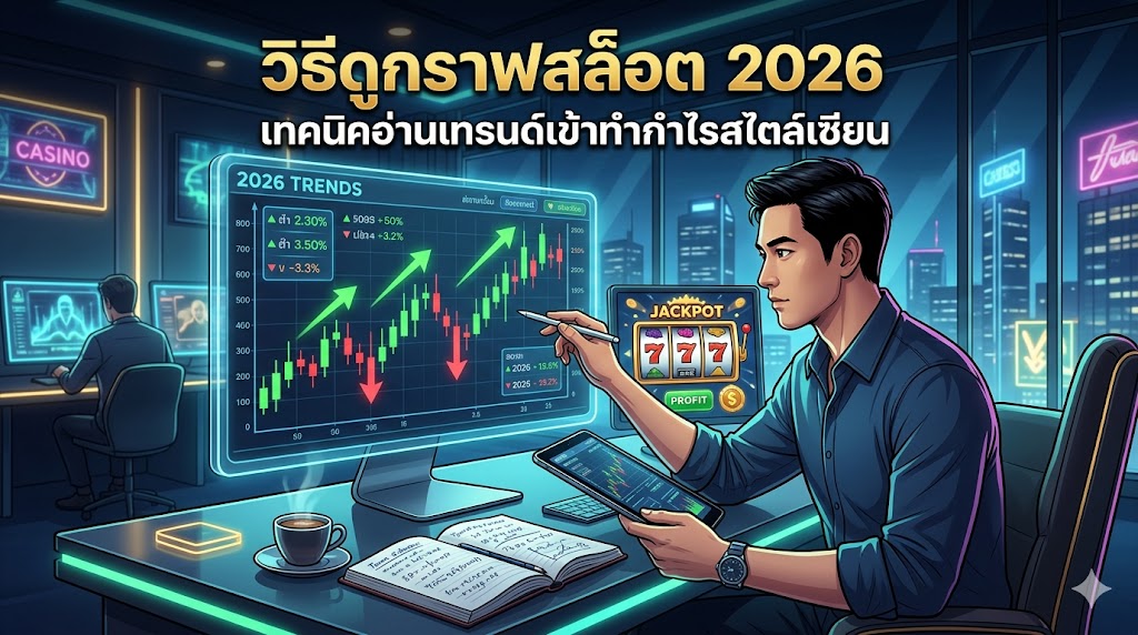 วิธีดูกราฟสล็อต 2026 เทคนิคอ่านเทรนด์เข้าทำกำไรสไตล์เซียน