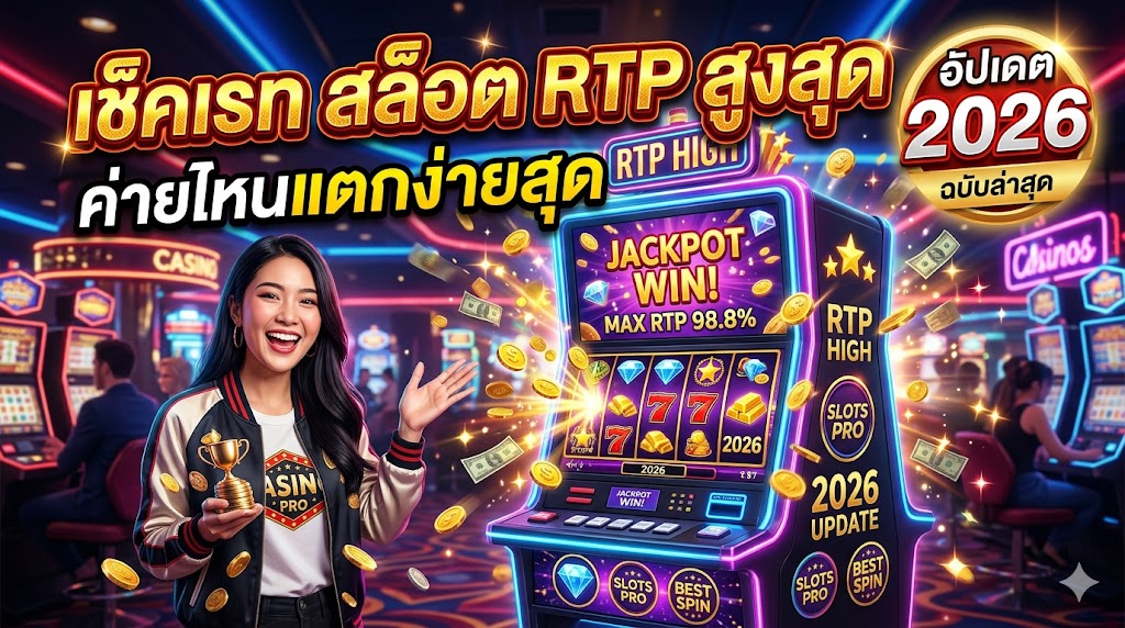 เช็คเรท สล็อต RTP สูงสุด ค่ายไหนแตกง่ายสุด อัปเดต 2026