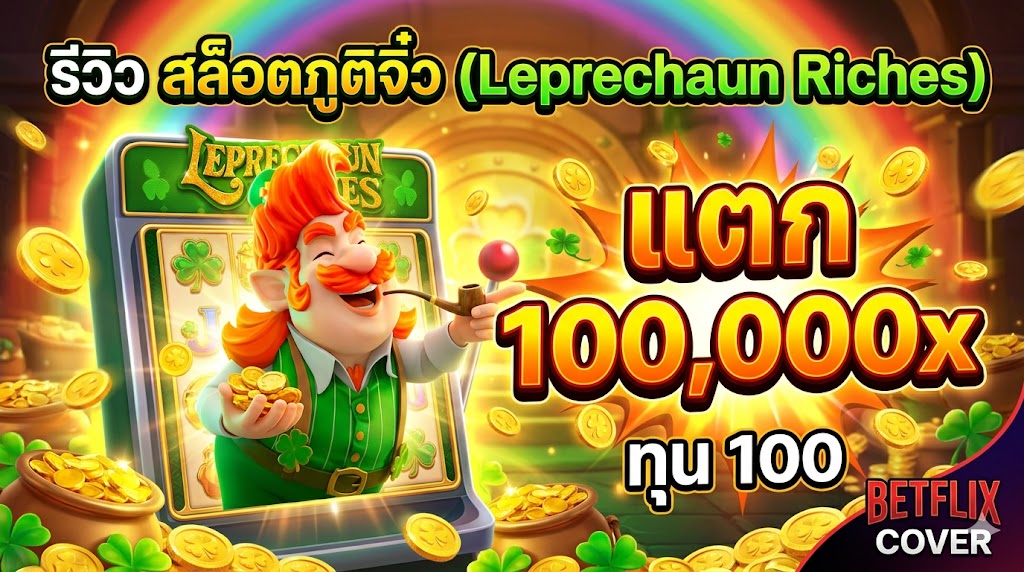รีวิว สล็อตภูติจิ๋ว (Leprechaun Riches) ทุน 100 แตก 100,000x
